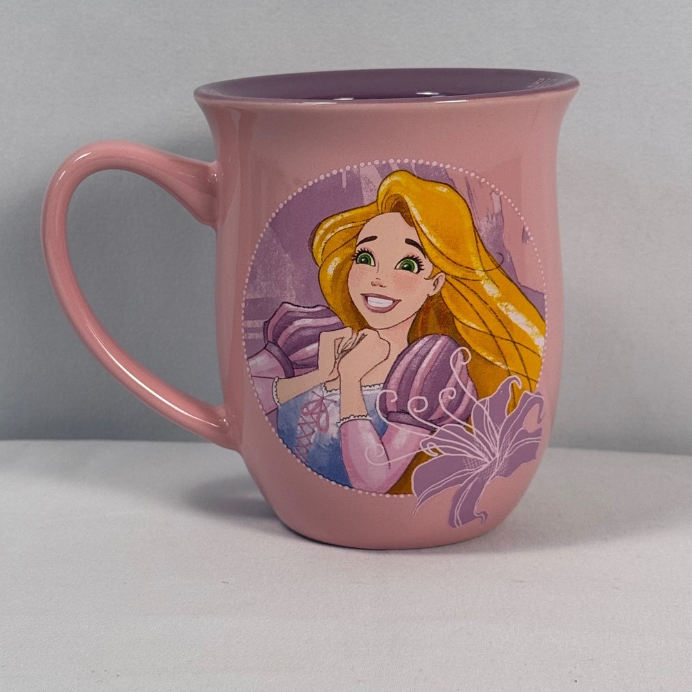 Disney Store‎ Rapunzel Mug Big Adventures Big Dreams Big Hair Pink Purple